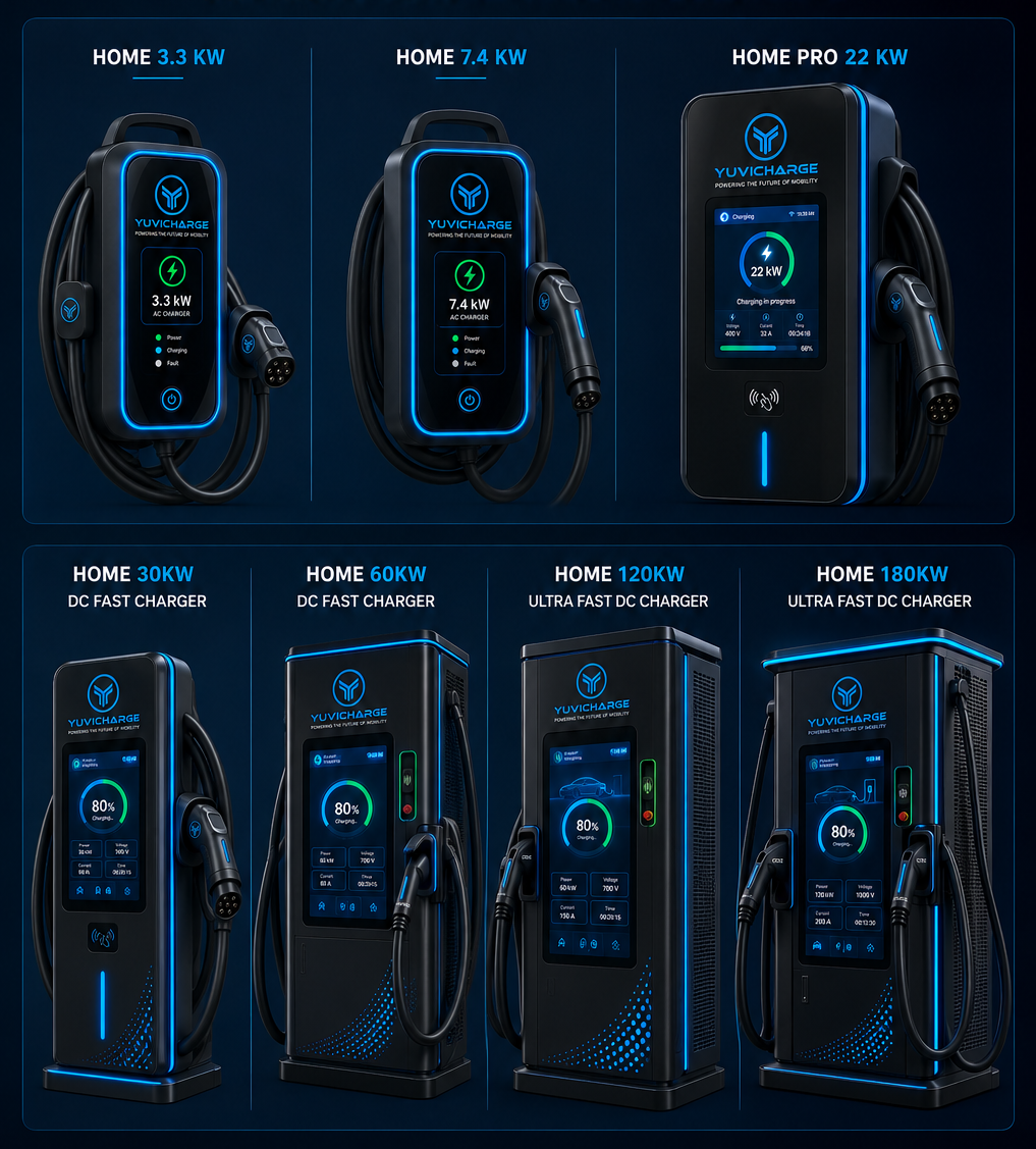 YuviCharge Product Range Portfolio